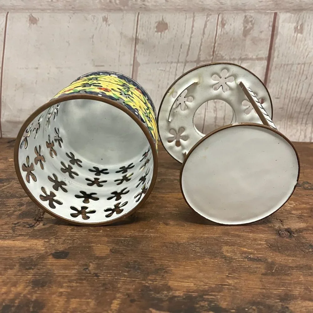 Kelvin Chen Enameled Copper Candle Holder